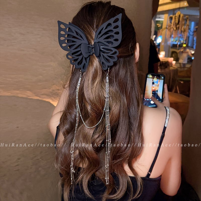Avtoit | Tassel butterfly hair clip