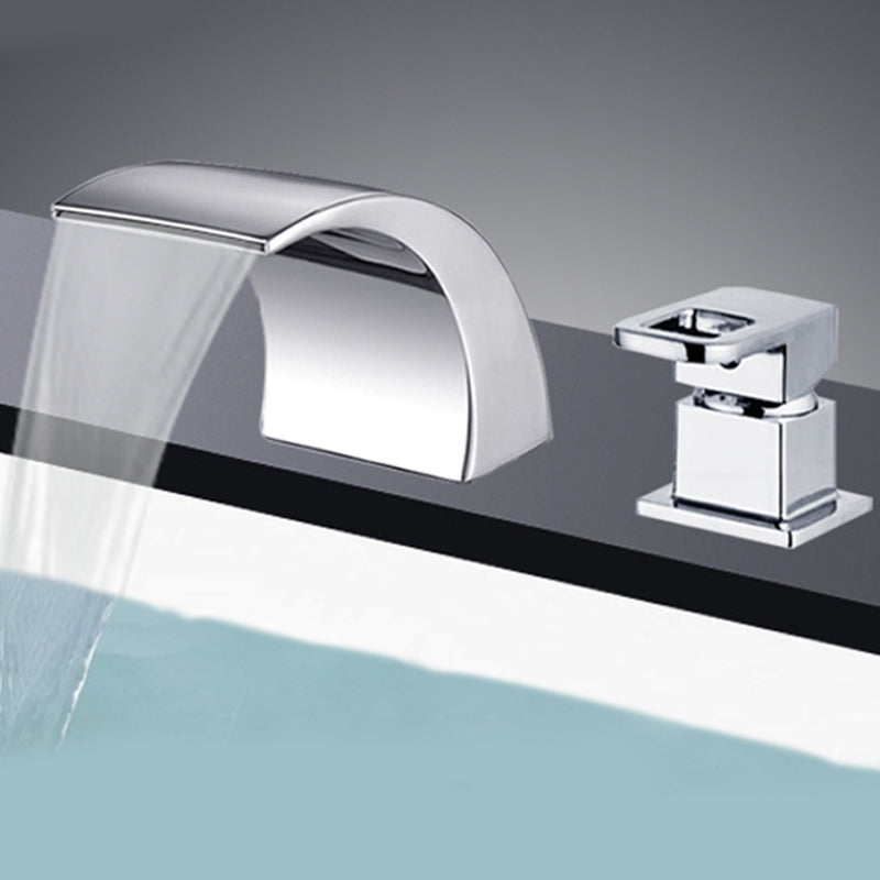 Avtoit | Modern Brass Roman Bathtub Faucet Waterfall Spout Bathtub Faucet