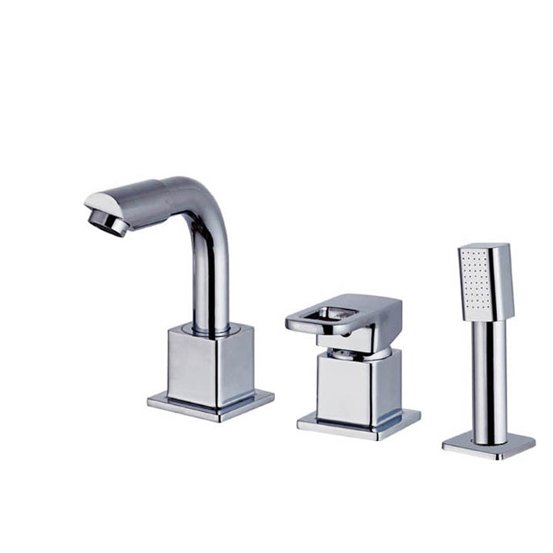 Avtoit | Chrome Bath Faucet Trim with Lever Handle Deck Mounted Bathtub Faucet