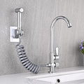 Avtoit | Single Cold Water Valve Uniform Color High Arc Deck Mounted Bathtub Faucet
