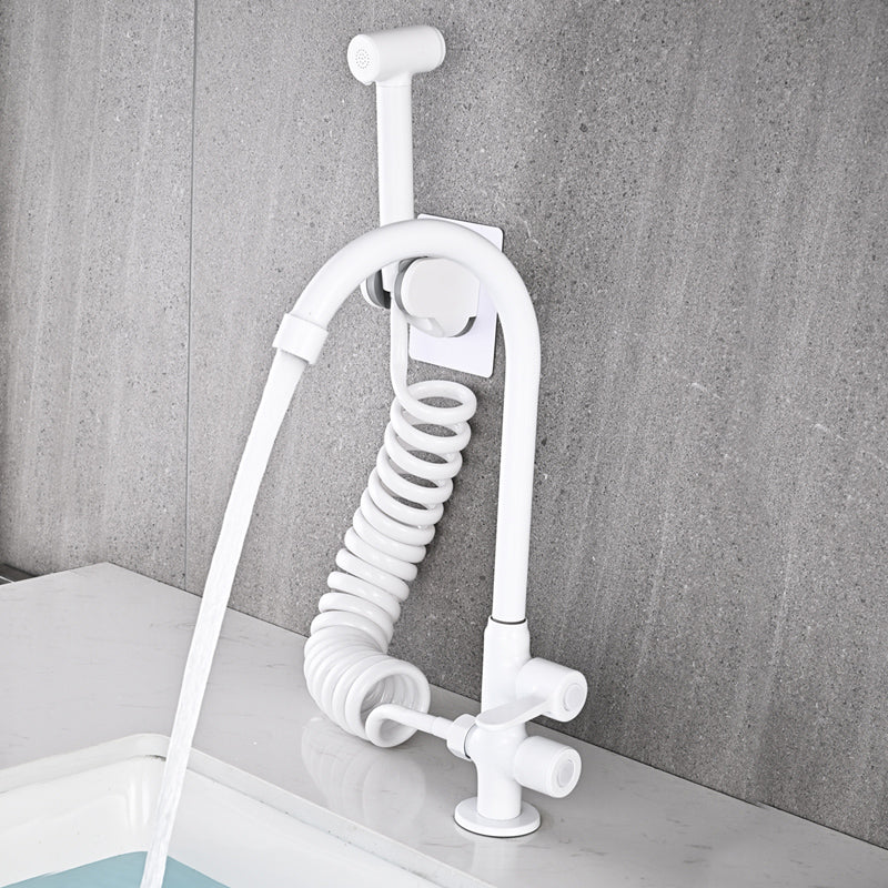 Avtoit | Single Cold Water Valve Uniform Color High Arc Deck Mounted Bathtub Faucet