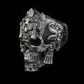 Avtoit | Sterling Silver Black Skull Ring