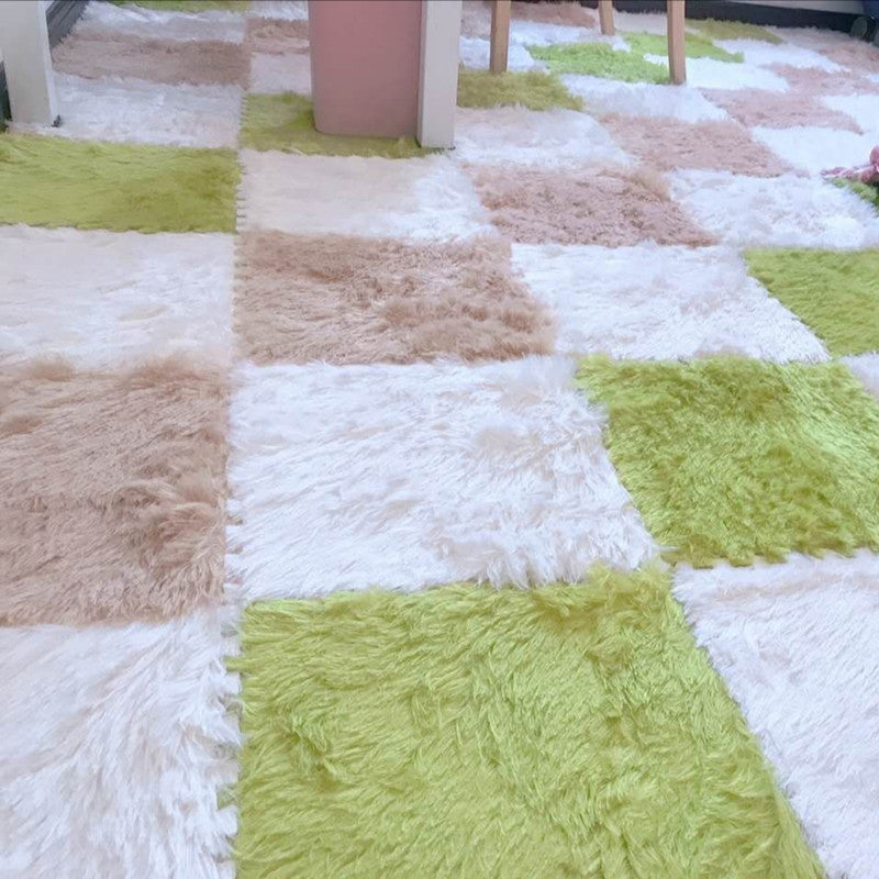 Avtoit | Bedroom Carpet Tiles Solid Square Shag Stain Resistant Carpet Tiles