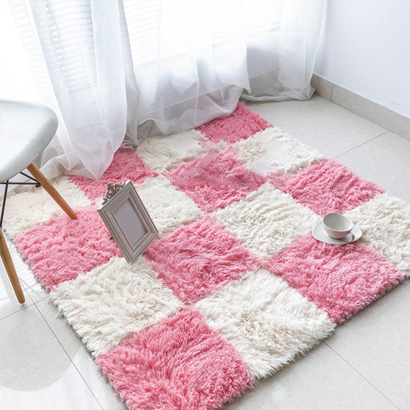 Avtoit | Bedroom Carpet Tiles Solid Square Shag Stain Resistant Carpet Tiles
