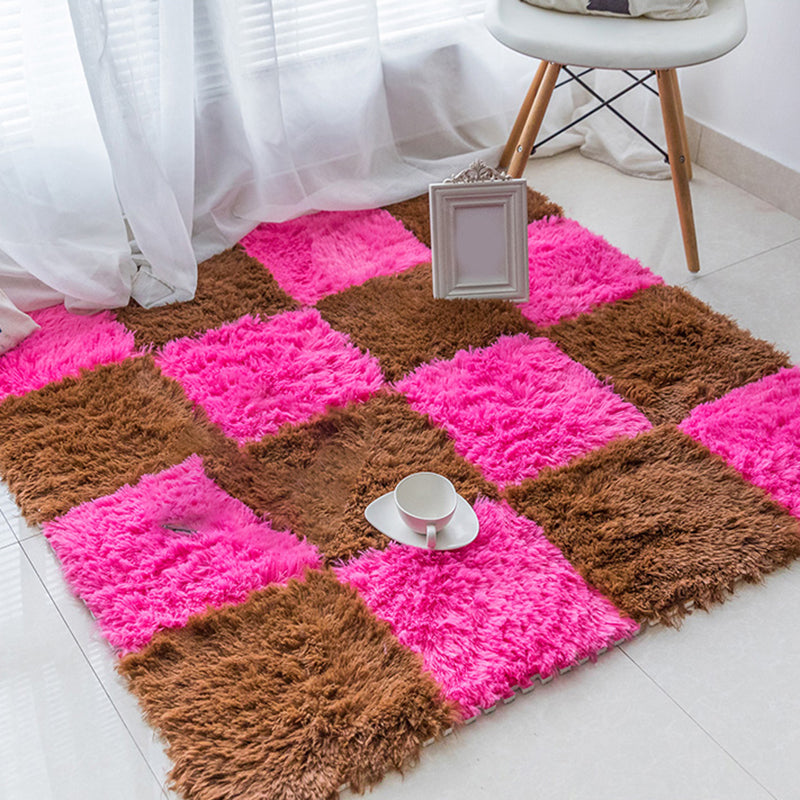 Avtoit | Bedroom Carpet Tiles Solid Square Shag Stain Resistant Carpet Tiles