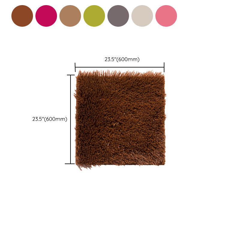 Avtoit | Bedroom Carpet Tiles Solid Square Shag Stain Resistant Carpet Tiles
