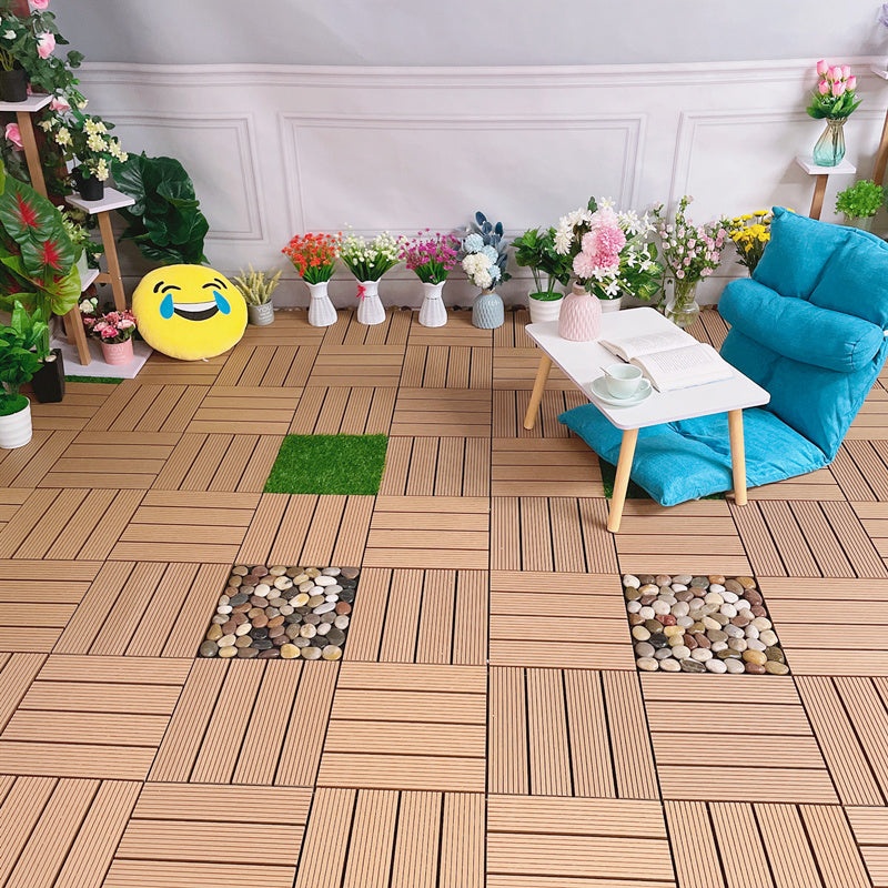 Avtoit | Modern Style Wood Floor Corrosion Protection Square Outdoor Wood Floor