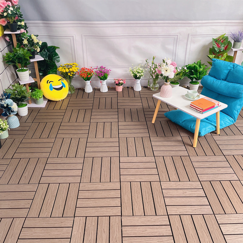 Avtoit | Modern Style Wood Floor Corrosion Protection Square Outdoor Wood Floor