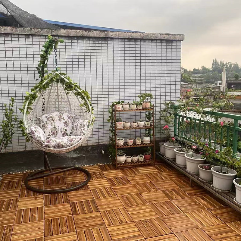 Avtoit | Tradition wood tile wire-brushed square engineered wood for patio garden