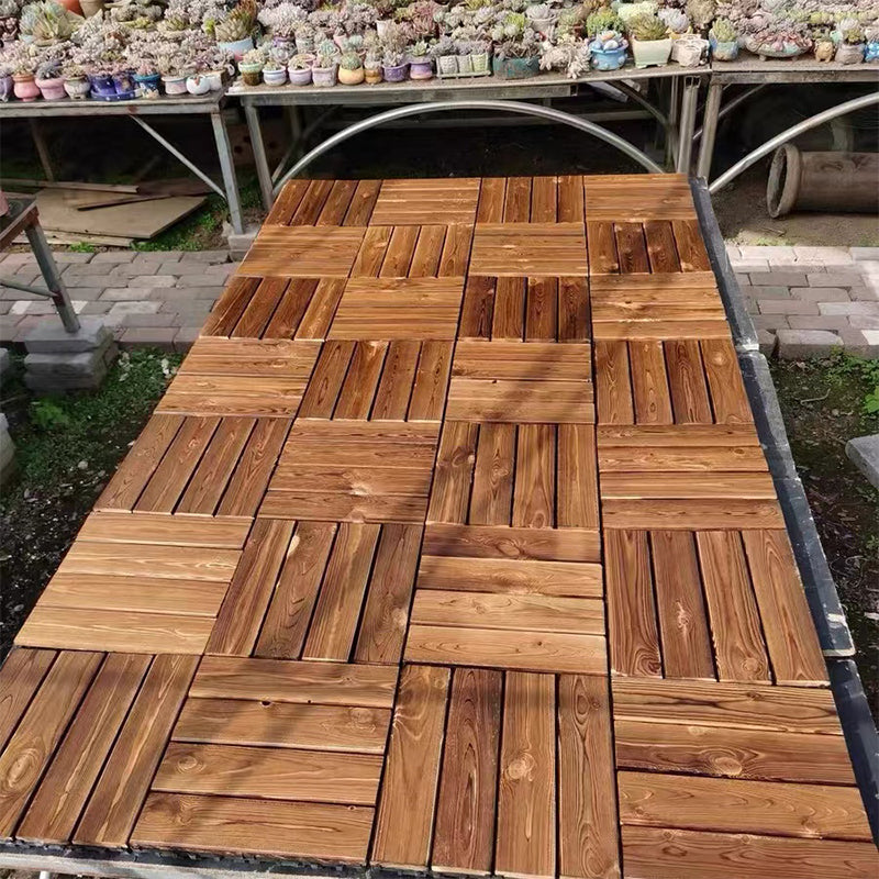 Avtoit | Tradition wood tile wire-brushed square engineered wood for patio garden