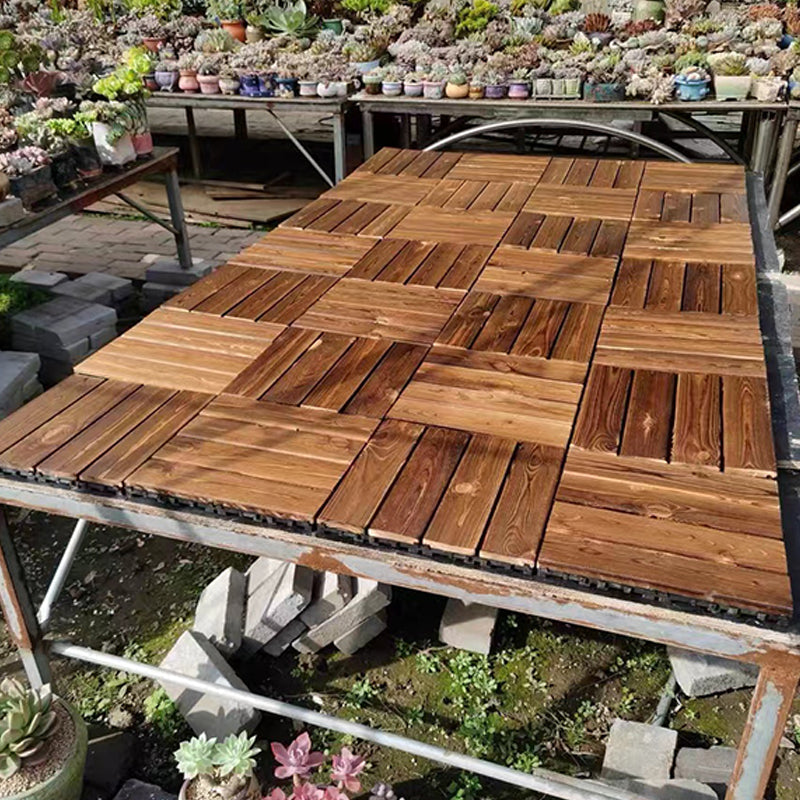 Avtoit | Tradition wood tile wire-brushed square engineered wood for patio garden