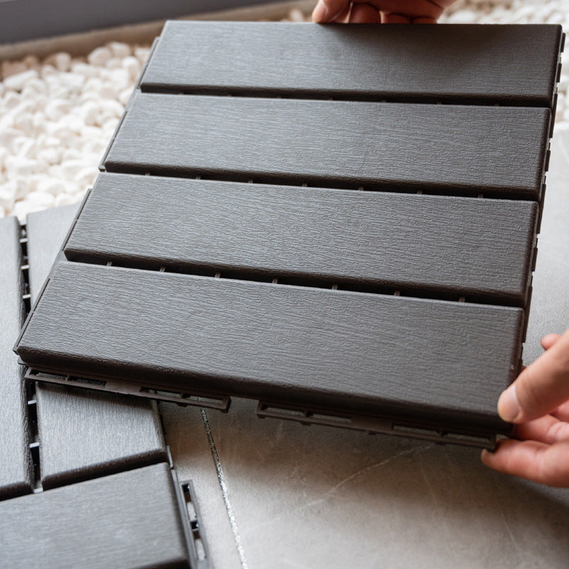 Avtoit | Contemporary square wooden tile smooth brown engineered wood for patio garden