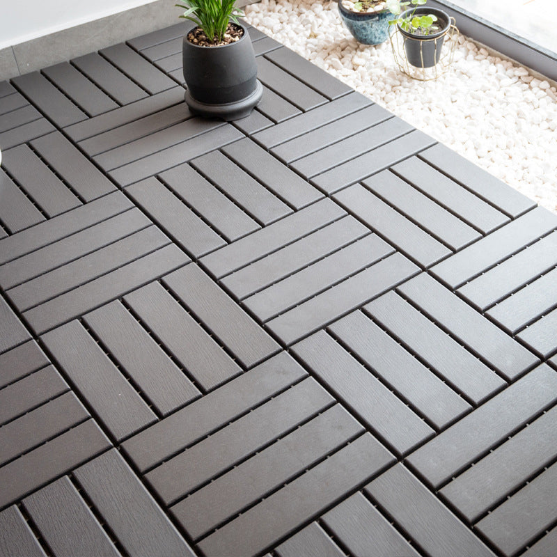 Avtoit | Contemporary square wooden tile smooth brown engineered wood for patio garden