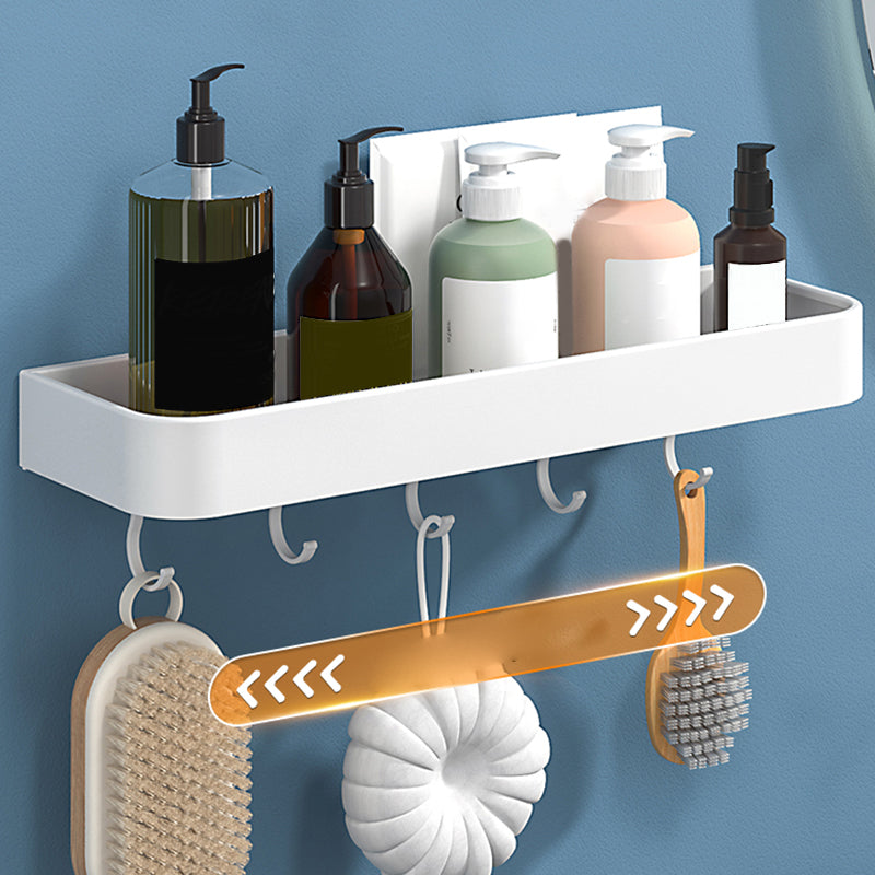 Avtoit | White 2-piece Bathroom Hardware Modern Bathroom Accessories Set, Bathroom Shelf