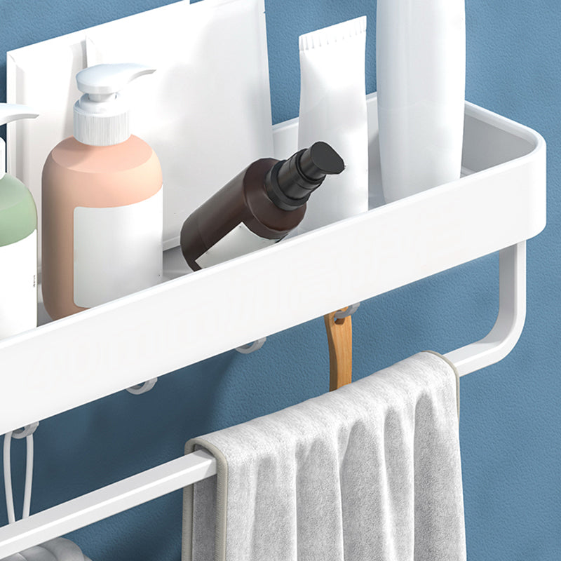Avtoit | White 2-piece Bathroom Hardware Modern Bathroom Accessories Set, Bathroom Shelf