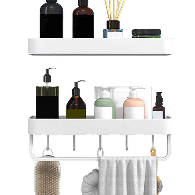 Avtoit | White 2-piece Bathroom Hardware Modern Bathroom Accessories Set, Bathroom Shelf