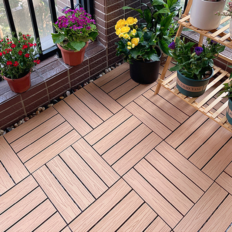 Avtoit | Corrosion-resistant Wood Floor Modern Style Square Outdoor Wood Floor
