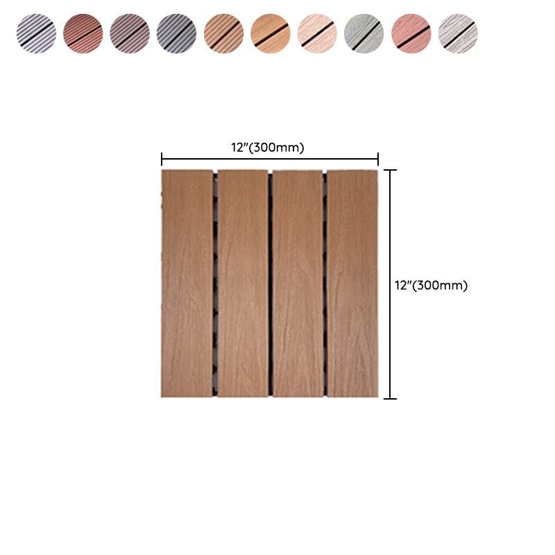 Avtoit | Corrosion-resistant Wood Floor Modern Style Square Outdoor Wood Floor
