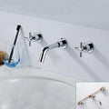 Avtoit | Modern bathroom faucet wall-mounted cross handles low arc faucet