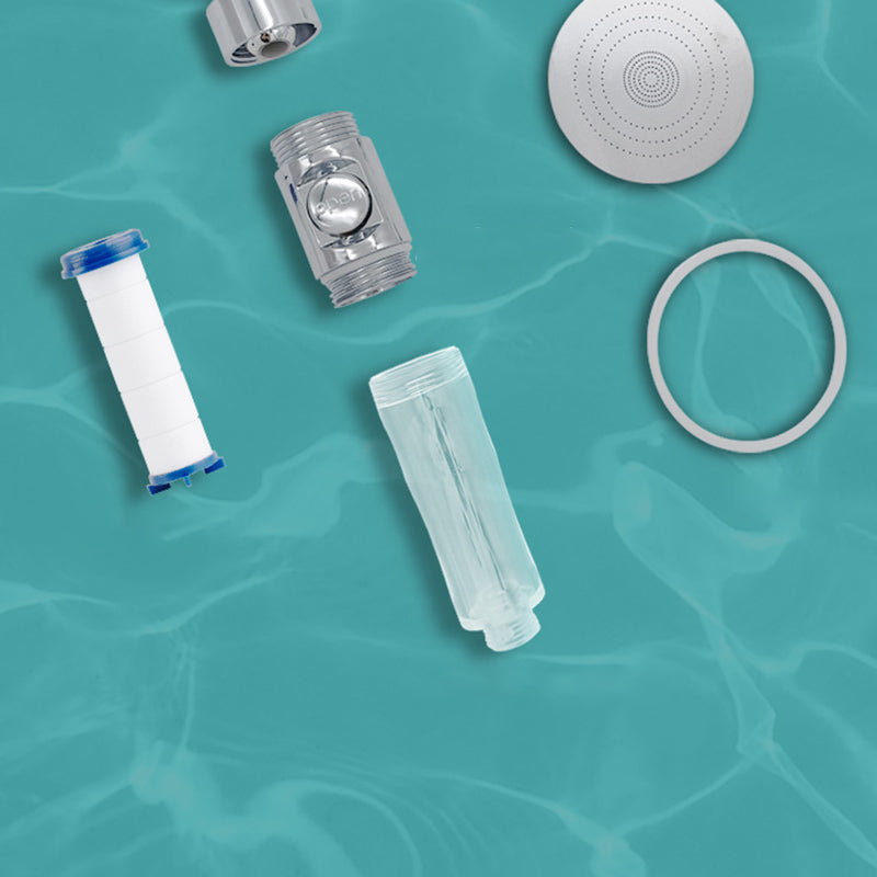 Avtoit | Bathroom Shower Head Brass Round Filter Shower Head with Hose