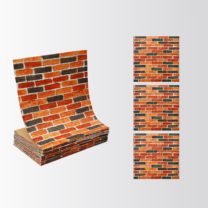 Avtoit | Industrial Wall Panel 3D Brick Wall Panels Waterproof Stickers Wall Tiles Set of 10