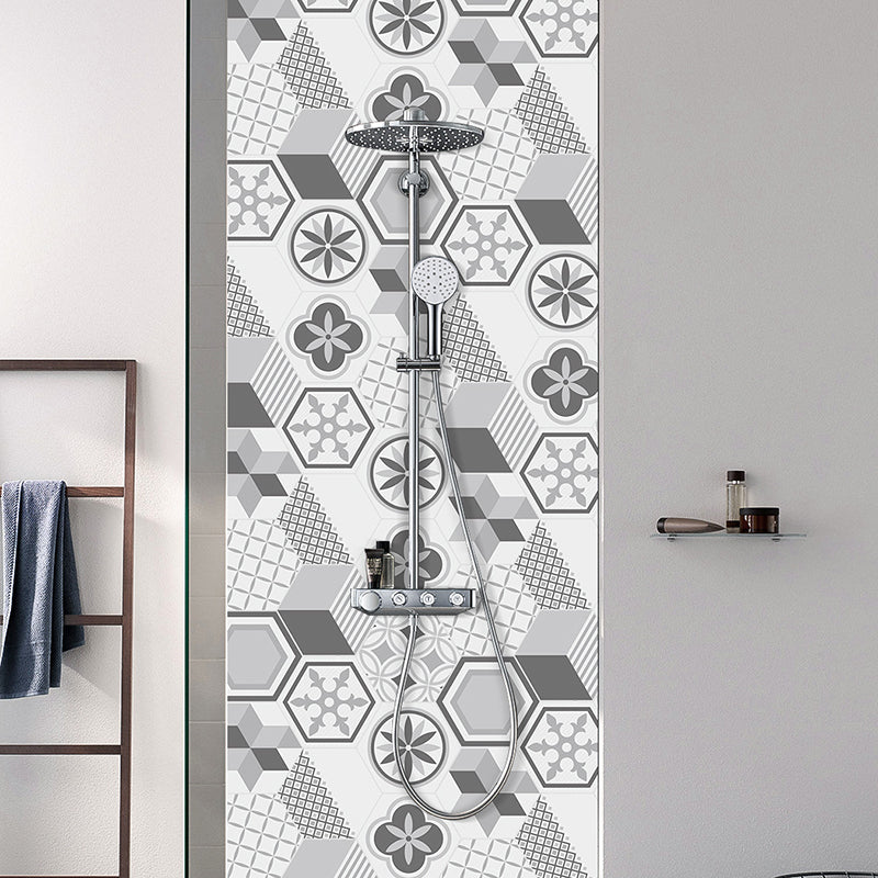 Avtoit | Plastic Mosaic Tile Wallpaper Hexagonal for Stick-On and Removable Back Wall Tile