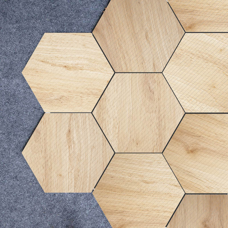 Avtoit | Plastic Mosaic Tile Wallpaper Hexagonal for Stick-On and Removable Back Wall Tile