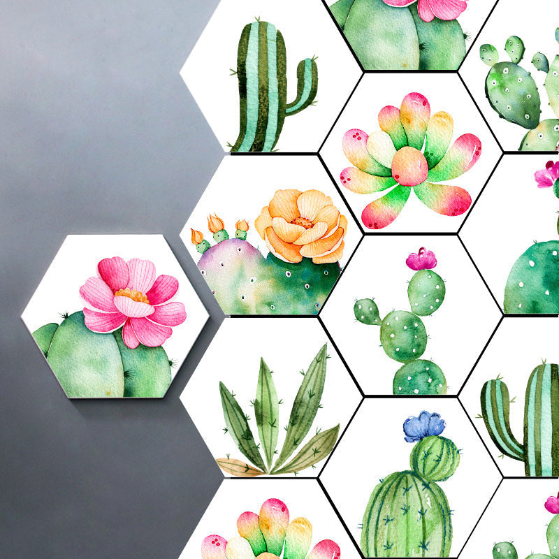 Avtoit | Plastic Mosaic Tile Wallpaper Hexagonal for Stick-On and Removable Back Wall Tile