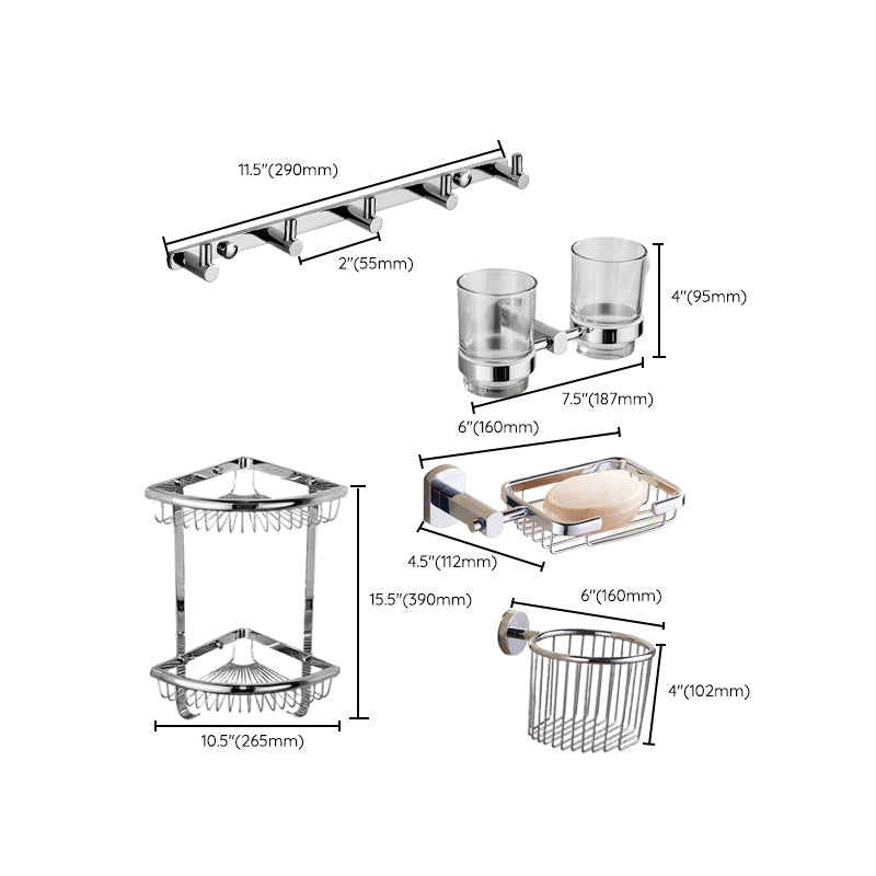 Avtoit | Modern bathroom accessory set Stainless steel bathroom shelf Towel holder Bathroom accessory set