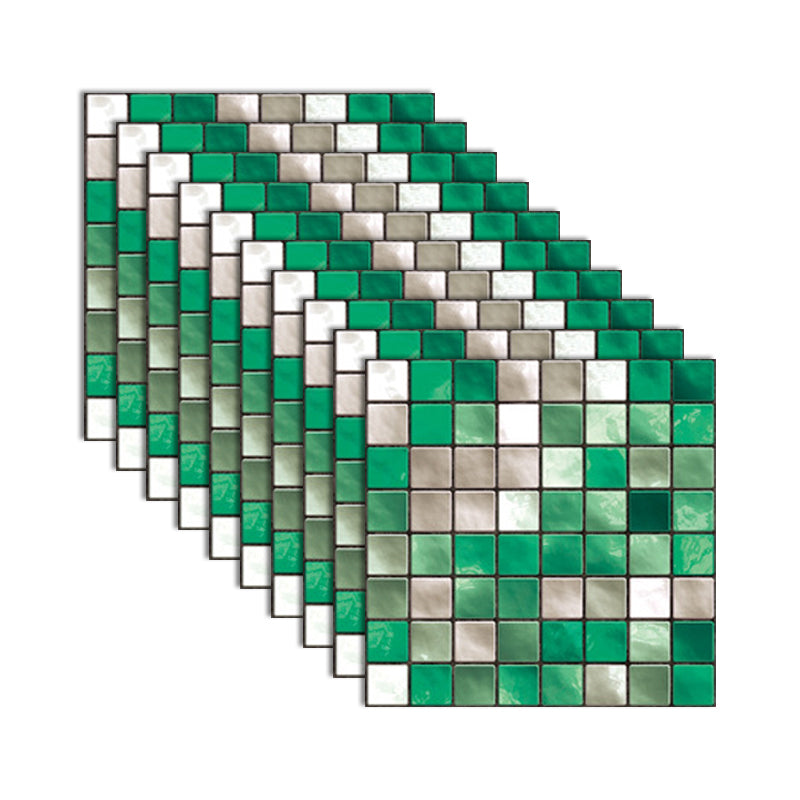 Avtoit | Square Peel and Stick Tile Grid Mosaic Tiles Interior Wallpaper