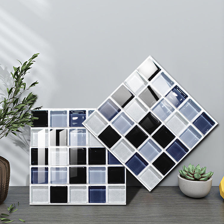 Avtoit | Square Peel and Stick Tile Grid Mosaic Tiles Interior Wallpaper