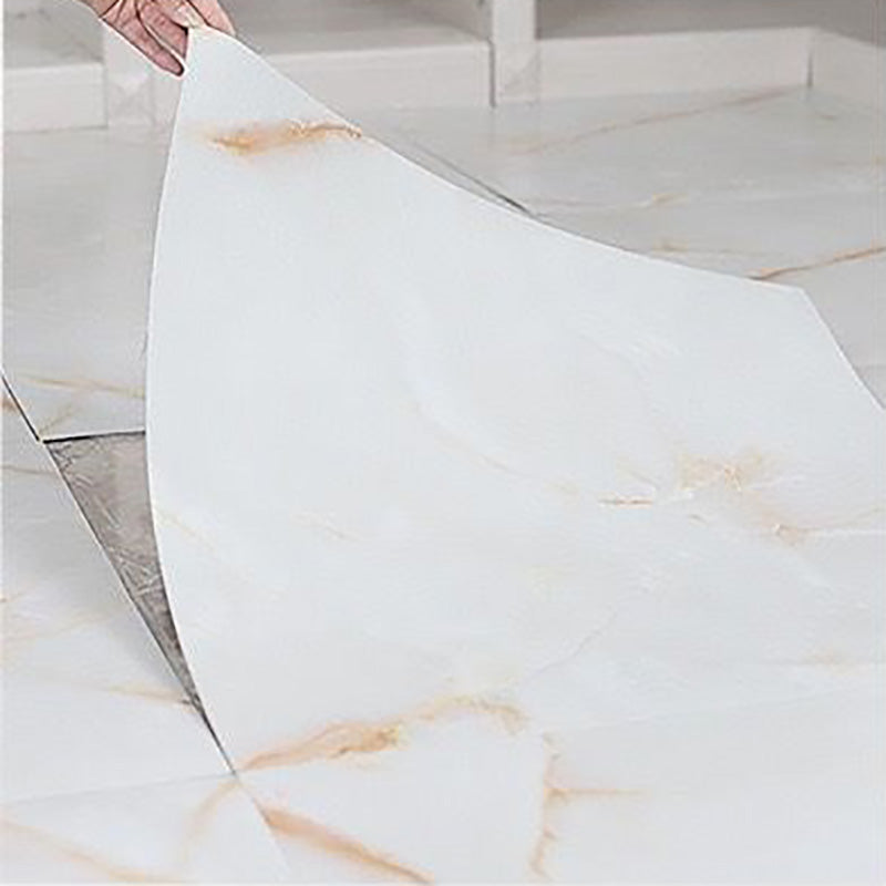 Avtoit | Home Indoor Vinyl Floor Peel and Stick Marble Print Square PVC Flooring