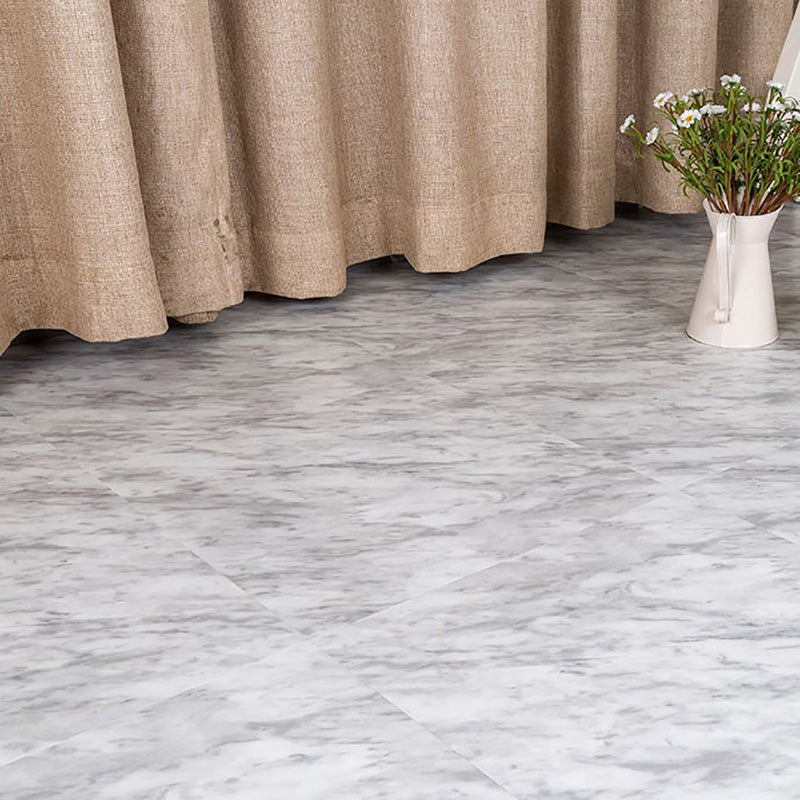 Avtoit | Home Indoor Vinyl Floor Peel and Stick Marble Print Square PVC Flooring