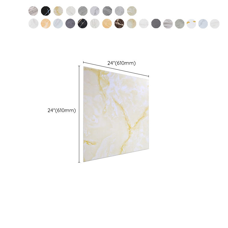 Avtoit | Home Indoor Vinyl Floor Peel and Stick Marble Print Square PVC Flooring