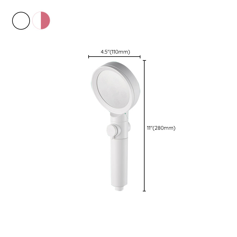 Avtoit | Handheld Shower Adjustable Spray Pattern White Round Showerhead