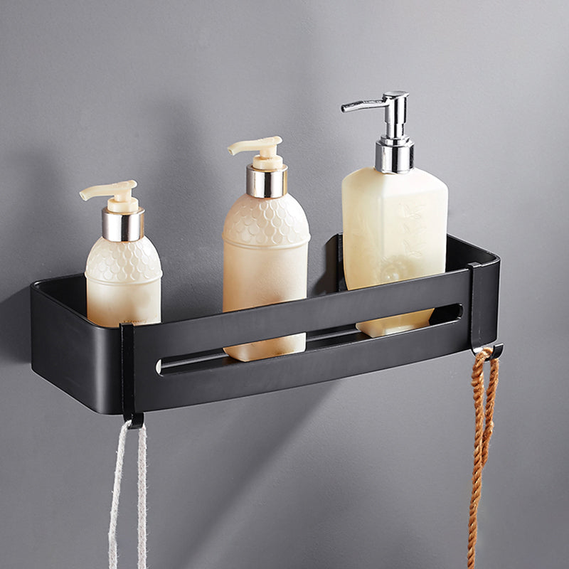 Avtoit | Matt Black Modern Bathroom Accessory Set, Set of 3, Bathroom Shelf