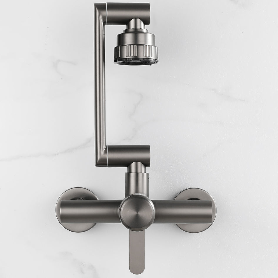 Avtoit | Modern Wall-Mount Kitchen Faucet Single Handle Faucet in Chrome