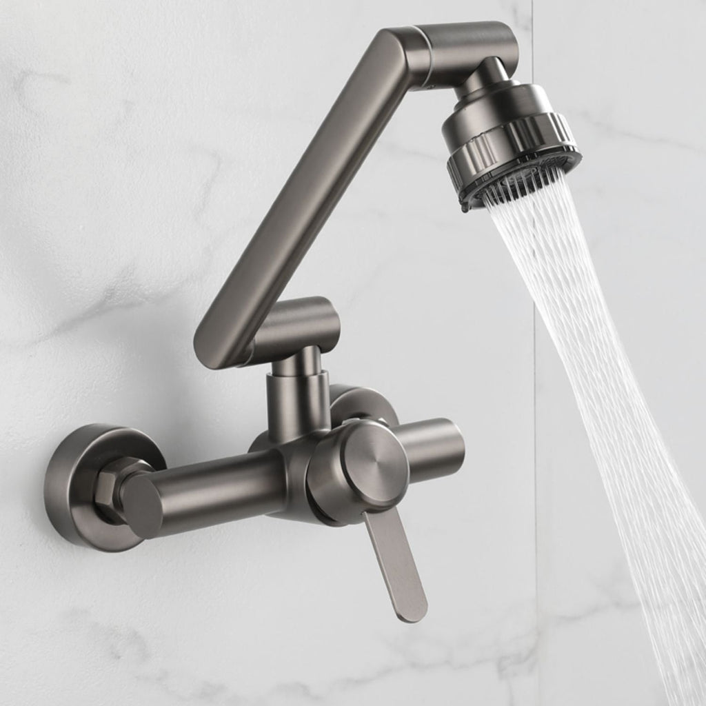Avtoit | Modern Wall-Mount Kitchen Faucet Single Handle Faucet in Chrome