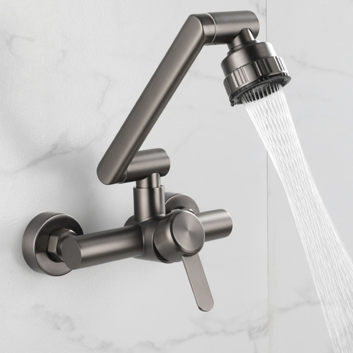 Avtoit | Modern Wall-Mount Kitchen Faucet Single Handle Faucet in Chrome