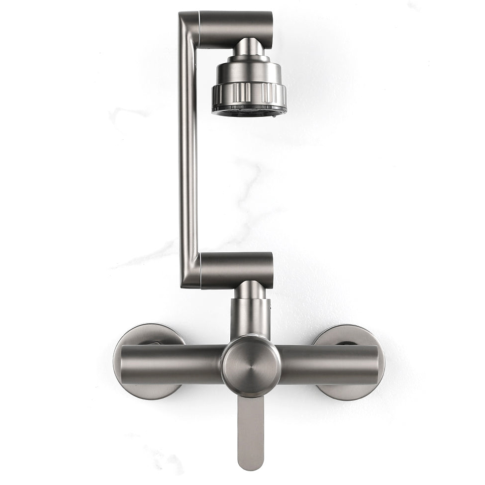 Avtoit | Modern Wall-Mount Kitchen Faucet Single Handle Faucet in Chrome