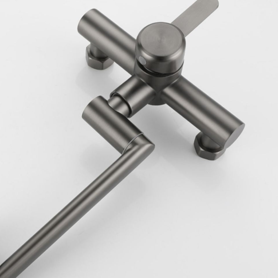 Avtoit | Modern Wall-Mount Kitchen Faucet Single Handle Faucet in Chrome