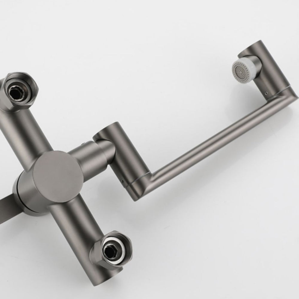 Avtoit | Modern Wall-Mount Kitchen Faucet Single Handle Faucet in Chrome