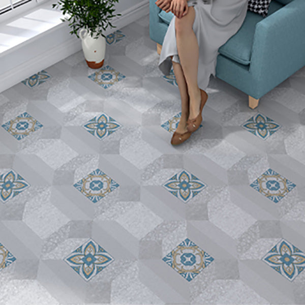 Avtoit | Home Indoor Vinyl Floor Spiral Marble Print Square PVC Vinyl Floor