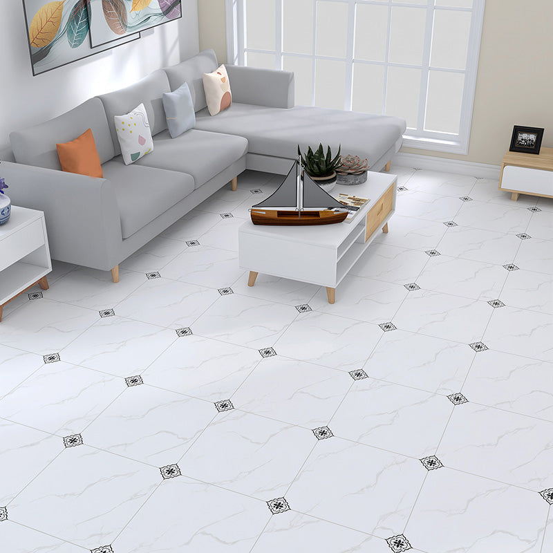 Avtoit | Home Indoor Vinyl Floor Spiral Marble Print Square PVC Vinyl Floor