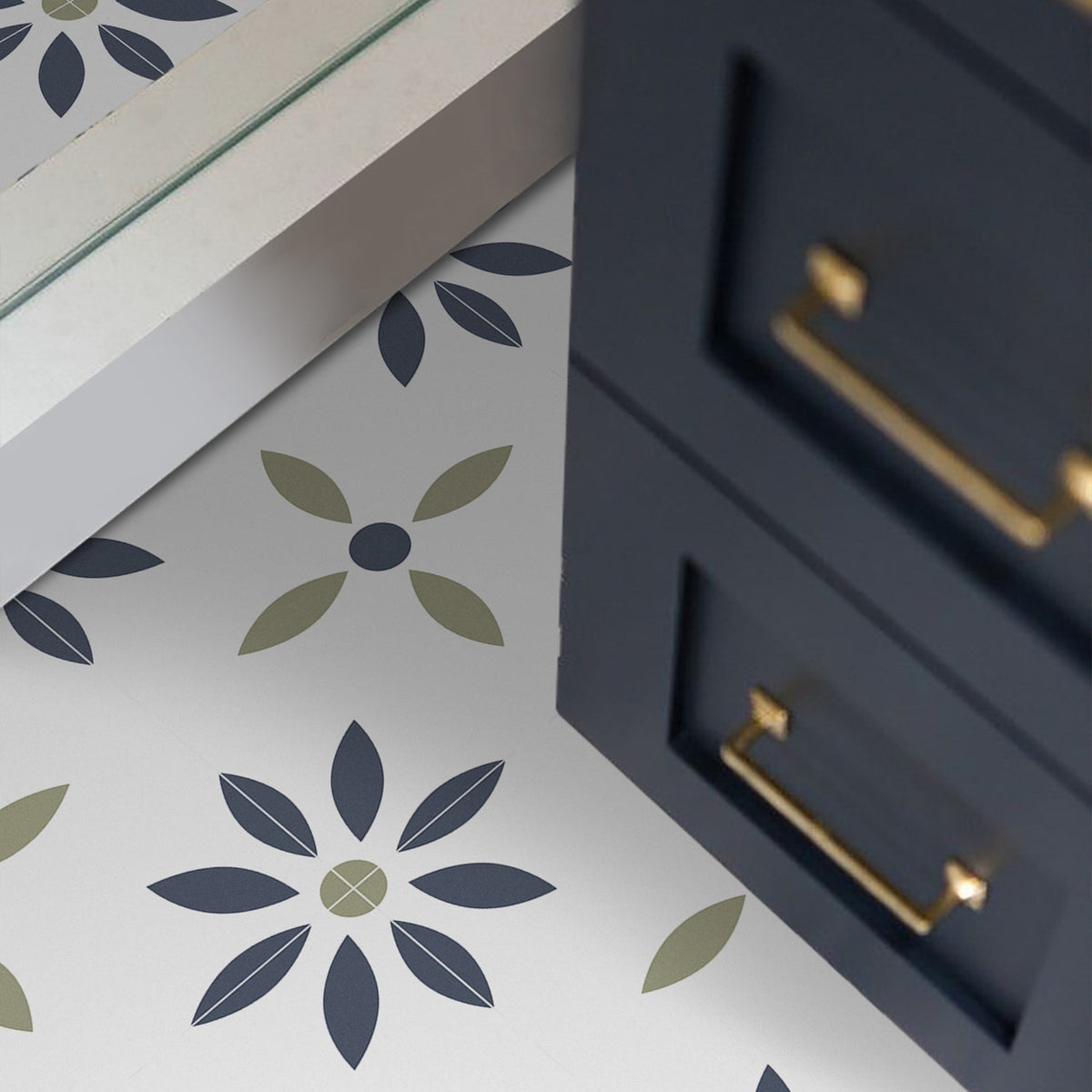Avtoit | Square Peel & Stick Tile with Pattern Waterproof Tile for Home