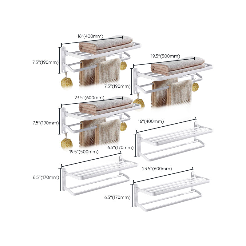 Avtoit | White Bathroom Accessories Hardware Set Modern Bathroom Accessories Set, Towel Holder
