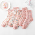 Avtoit | 5 Pair Vintage Flower Embroidery Socks