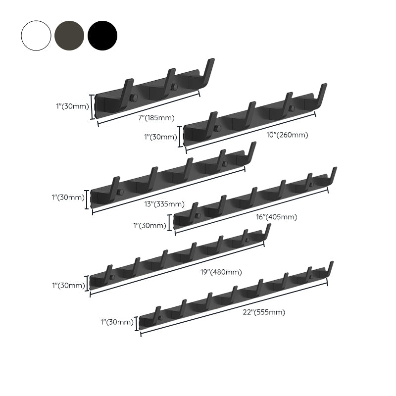 Avtoit | Mattes Finish Modern Bathroom Accessories 2 - Piece Bathroom Accessory Set, Bathrobe Hooks