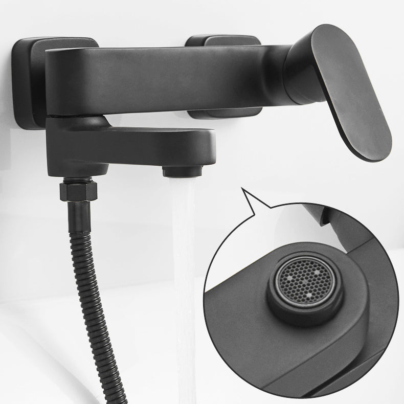 Avtoit | Modern Wall-Mounted Bathtub Faucet Trim Metal Single-Lever Bathtub Faucet Trim