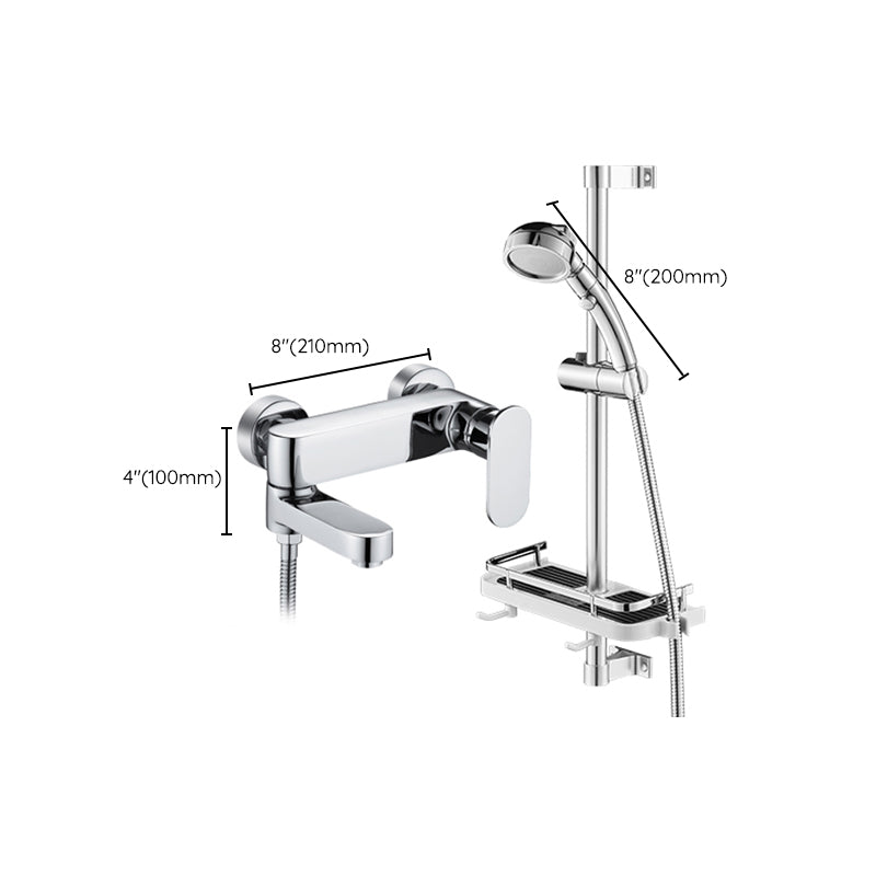 Avtoit | Modern Wall-Mounted Bathtub Faucet Trim Metal Single-Lever Bathtub Faucet Trim